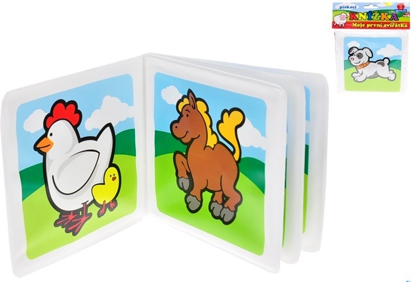 Teddies Knížka pískací měkká Moje první zvířátka