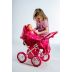 Hluboký dětský kočárek pro panenky, Růžový 56 x 36,5 x 64 cm 