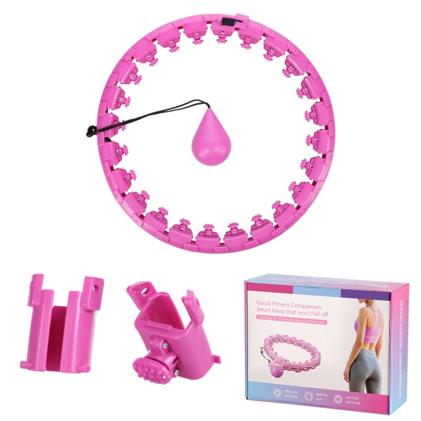 Masážní hula hoop Home FH01 se závažím, fialová