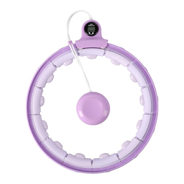 Masážní hula hoop Home FH02 se závažím a počítadlem, fialová