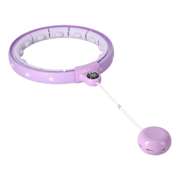 Masážní hula hoop Home FH02 se závažím a počítadlem, fialová