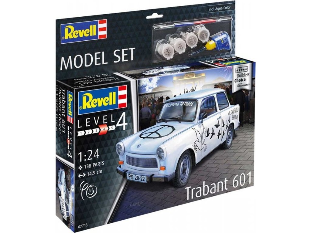 Revell Plastic ModelKit auto 67713 Trabant 601S Builder's Choice (1:24)