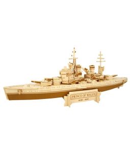 Dřevěné 3D puzzle - skládačka Bitevní loď Prince of Wales