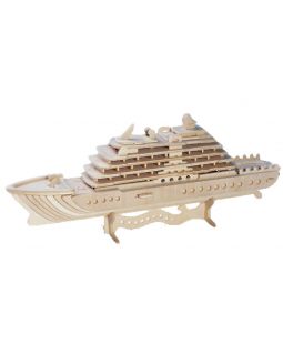 Dřevěné 3D puzzle - skládačka Luxusní jachta