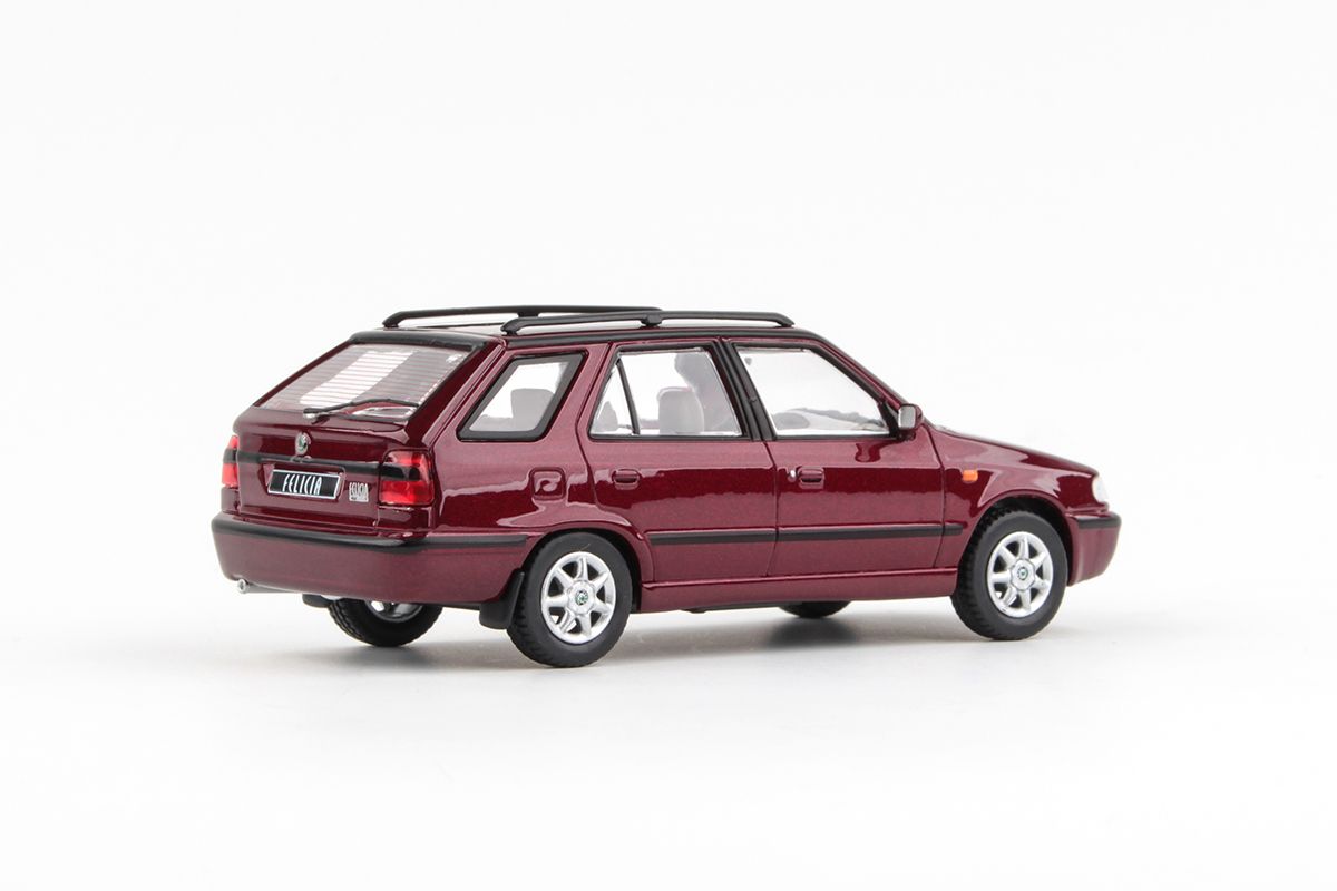 Abrex Škoda Felicia FL Combi (1998) Červená Hot Chilli Metalíza 1:43