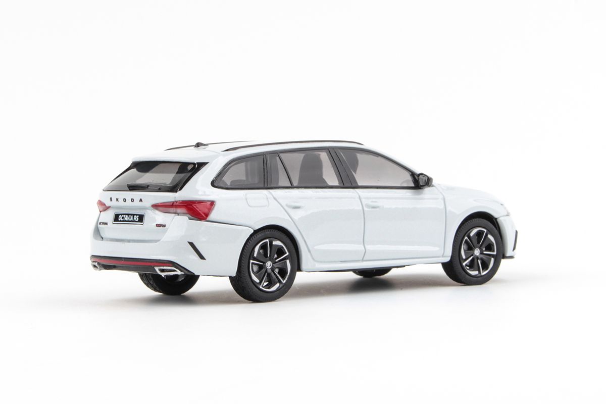 Abrex Škoda Octavia IV Combi RS (2020) Bílá Moon Metalíza 1:43