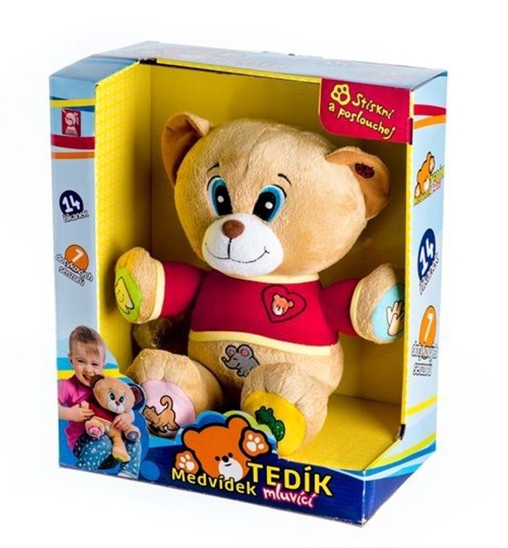 Teddies Medvěd Tedík mluvící 30cm