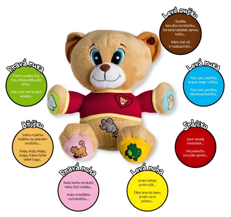 Teddies Medvěd Tedík mluvící 30cm