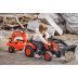 FALK Šlapací oranžový traktor s vlečkou, přední a zadní lžící