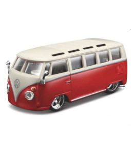 Bburago Plus Volkswagen Van Samba Red/White 1:32