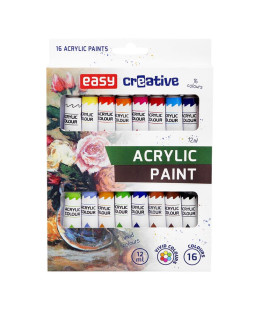 Easy Akrylové barvy 12ml, 16 ks