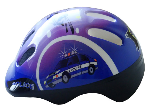 Helma cyklistická dětská Brother CSH062 Policie, vel.S, 48-52 cm