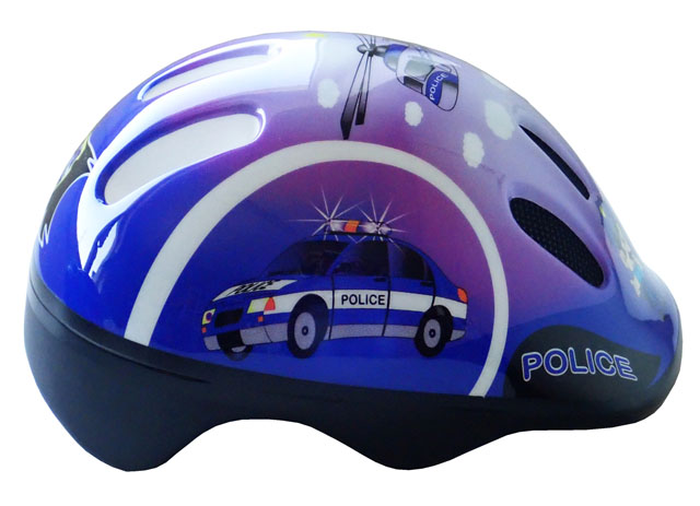 Helma cyklistická dětská Brother CSH062 Policie, vel.XS, 44-48 cm
