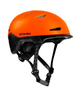 Spokey DOWNTOWN Cyklistická přilba BMX, IN-MOLD, 55-58 cm, oranžová