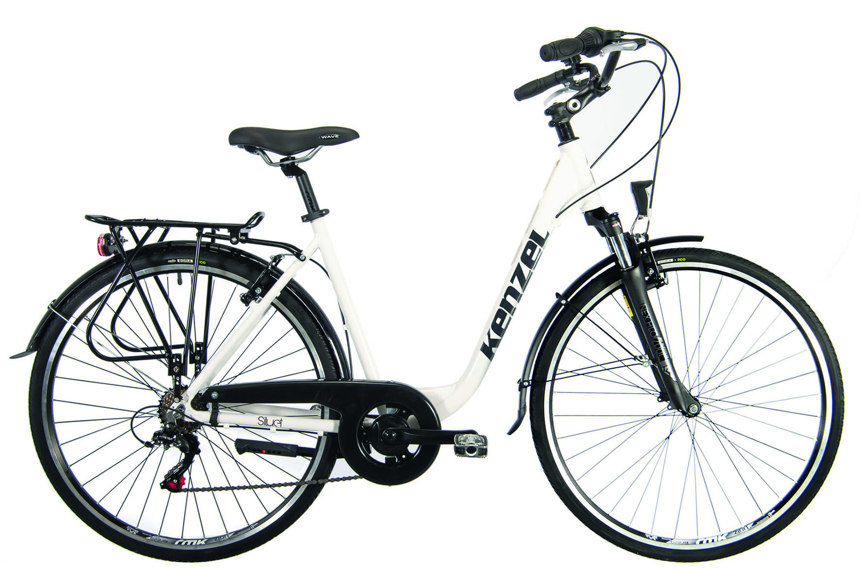 Kenzel Městské kolo Siluet Royal 6spd 28" 2026 bílo-černé