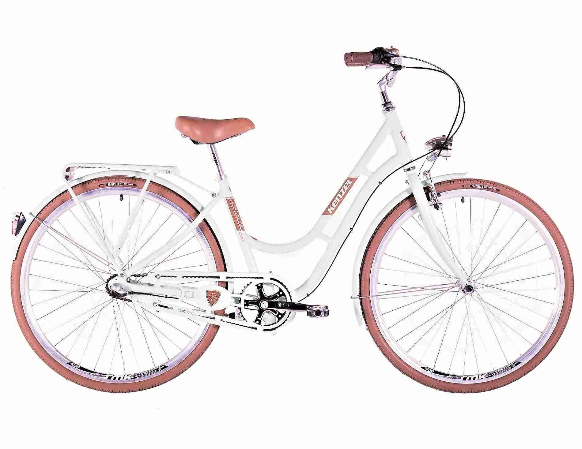 Kenzel Jízdní kolo Nostalgic Classic 3spd 26" 2026 bílo-hnědé
