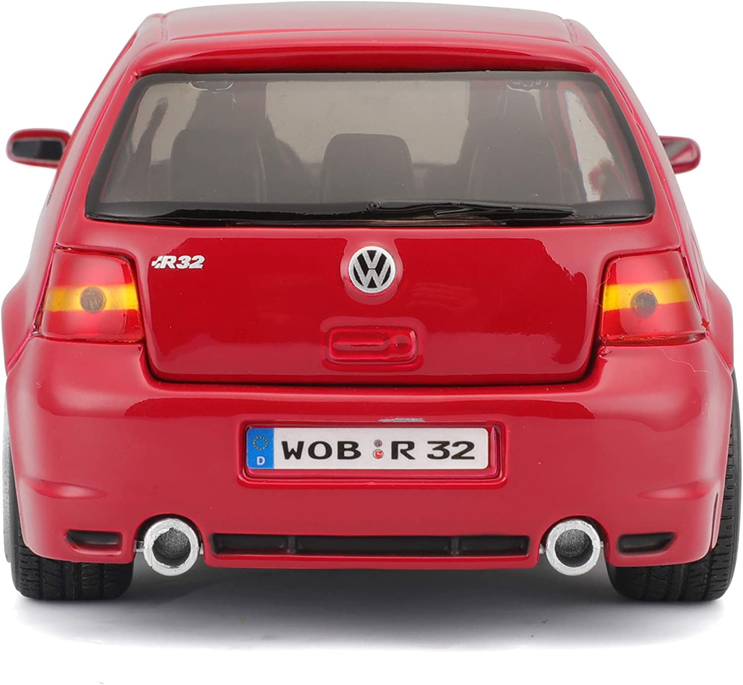 Maisto VW Golf R32 červený 1:24