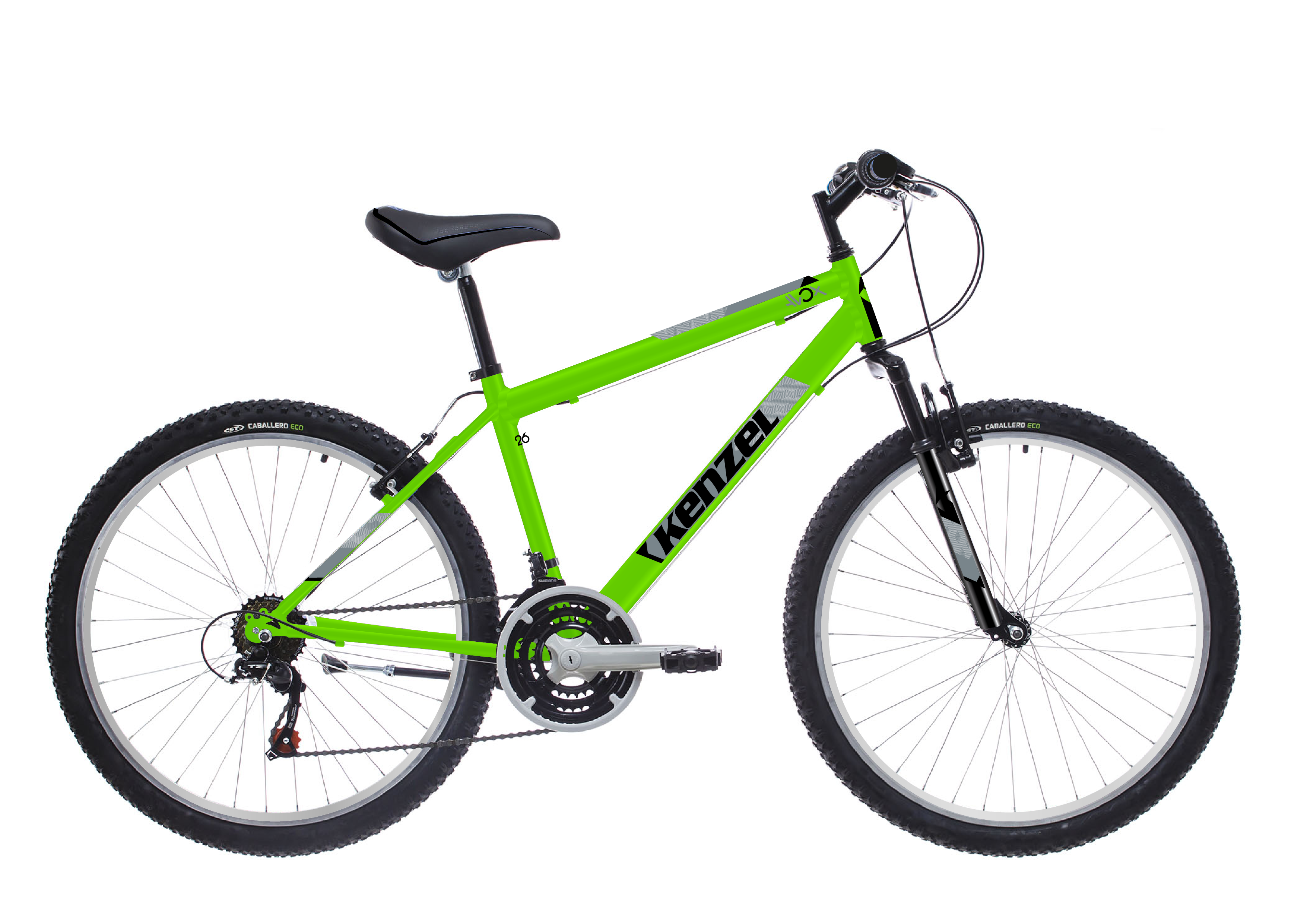 Kenzel Avox SF Horské kolo 27,5" 2026 zeleno-černé (rám 17")