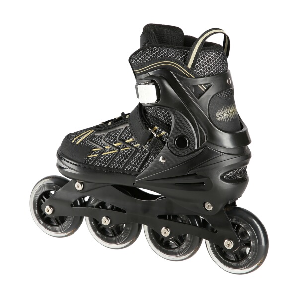 Kolečkové brusle NILS Extreme NA1128 černo-zlaté vel.L (39-42)