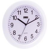 Nástěnné plastové hodiny, Bílé 25 cm