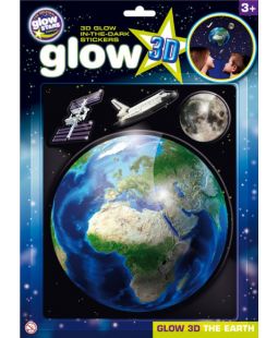 GlowStars Glow 3D Země, Měsíc a raketoplán 