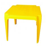 Dětský plastový stoleček - Žlutý