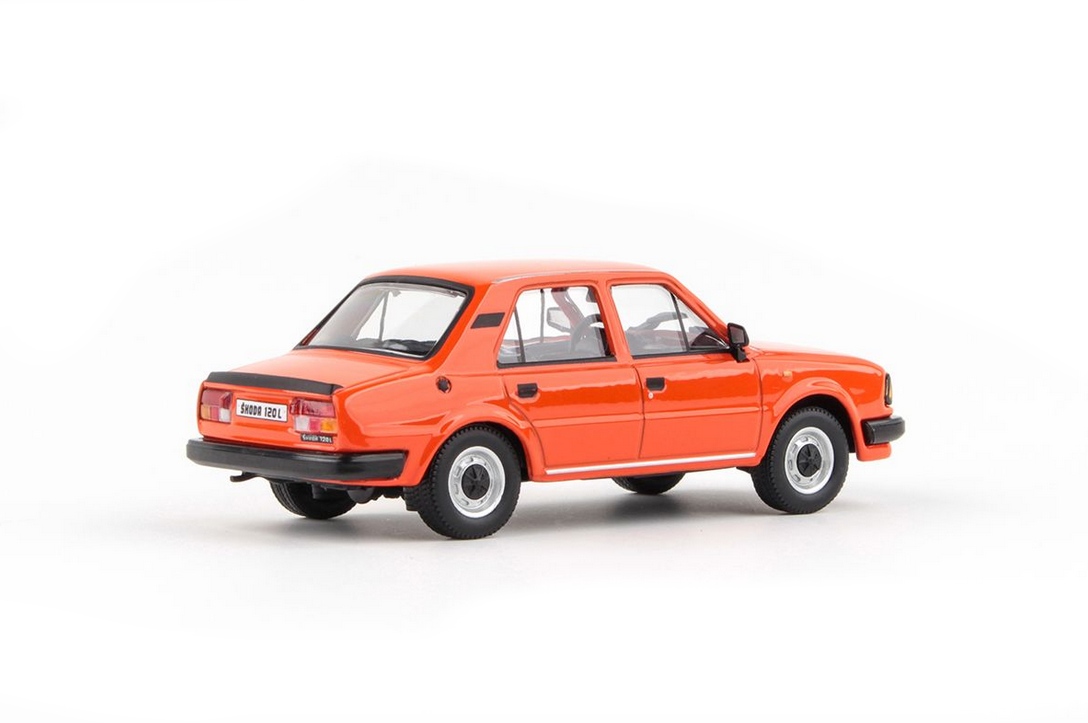 Abrex Škoda 120L (1984) Oranžová Brilantní 1:43