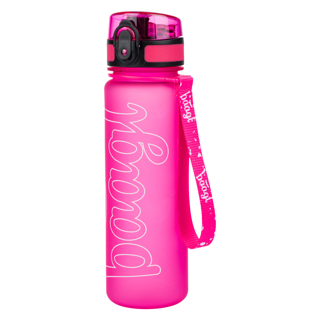 BAAGL Tritanová láhev na pití Logo, růžová, 500 ml.