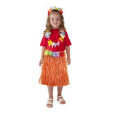 Dětská sukně Hawai oranžová, 45cm