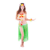Sukně Hawai dospělácká, zelená - 72cm