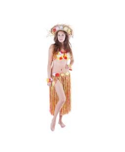 Sukně Hawai dospělácká, barevná - 72cm