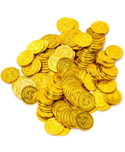 Sada zlatých herních mincí 144 ks