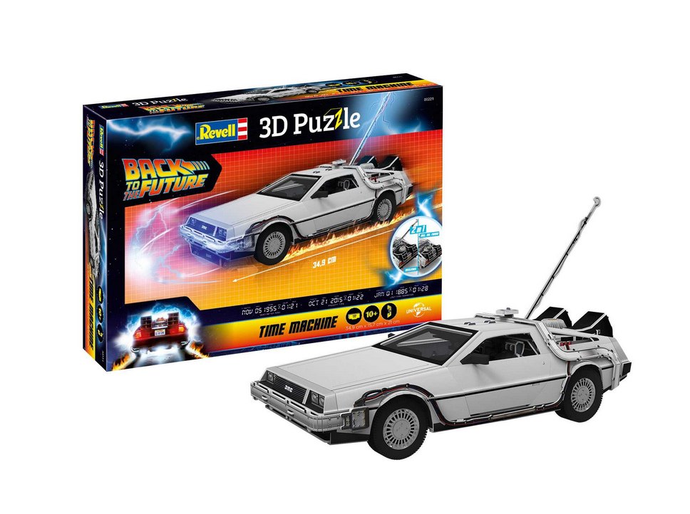 3D Puzzle Revell 00221 - DeLorean Back to the Future