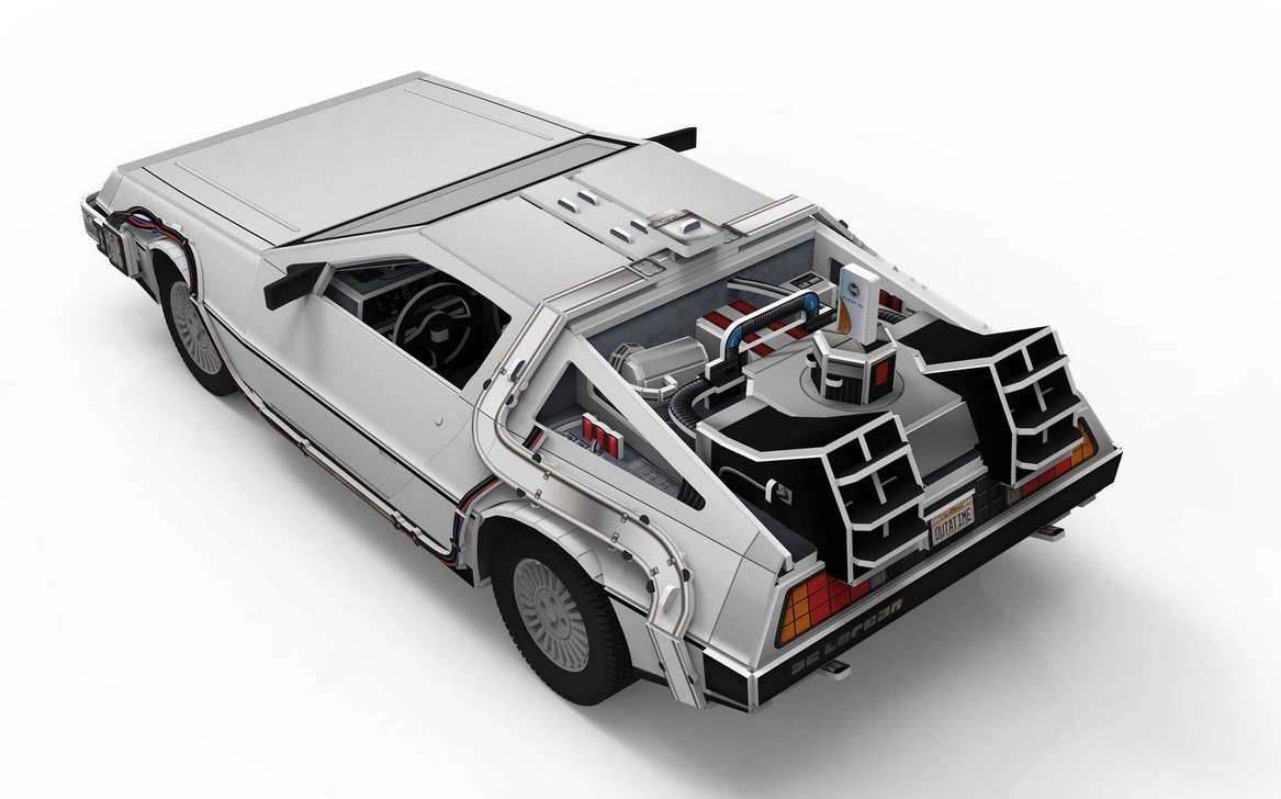 3D Puzzle Revell 00221 - DeLorean Back to the Future
