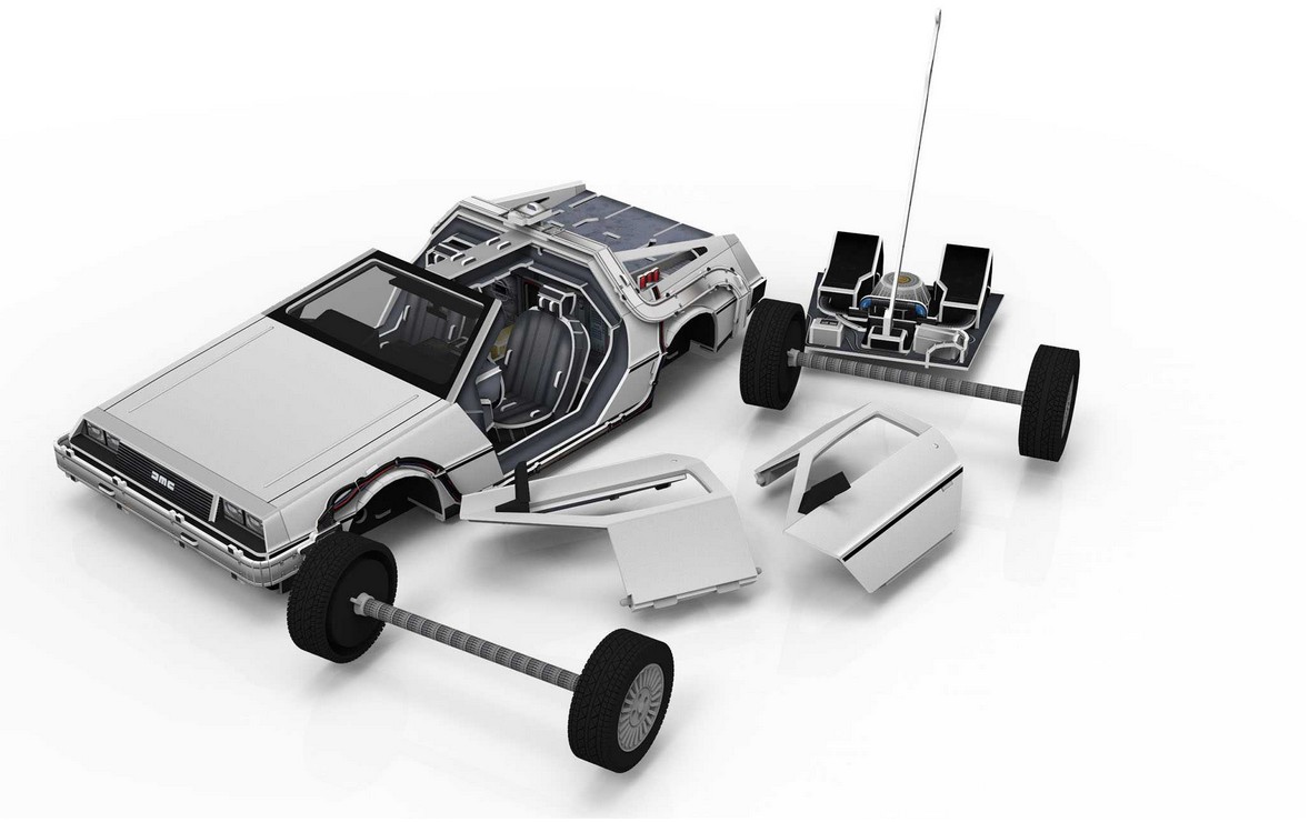 3D Puzzle Revell 00221 - DeLorean Back to the Future