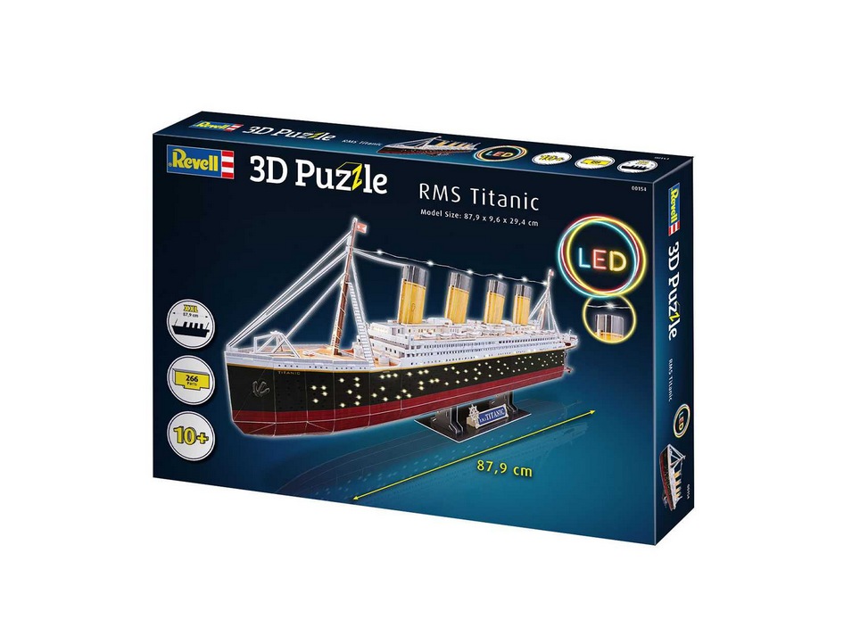 3D Puzzle Revell 00154 - RMS Titanic (LED Edition)