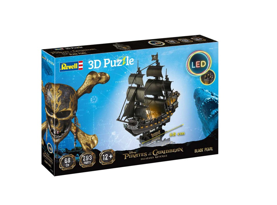 3D Puzzle Revell 00155 - Black Pearl (LED Edition)