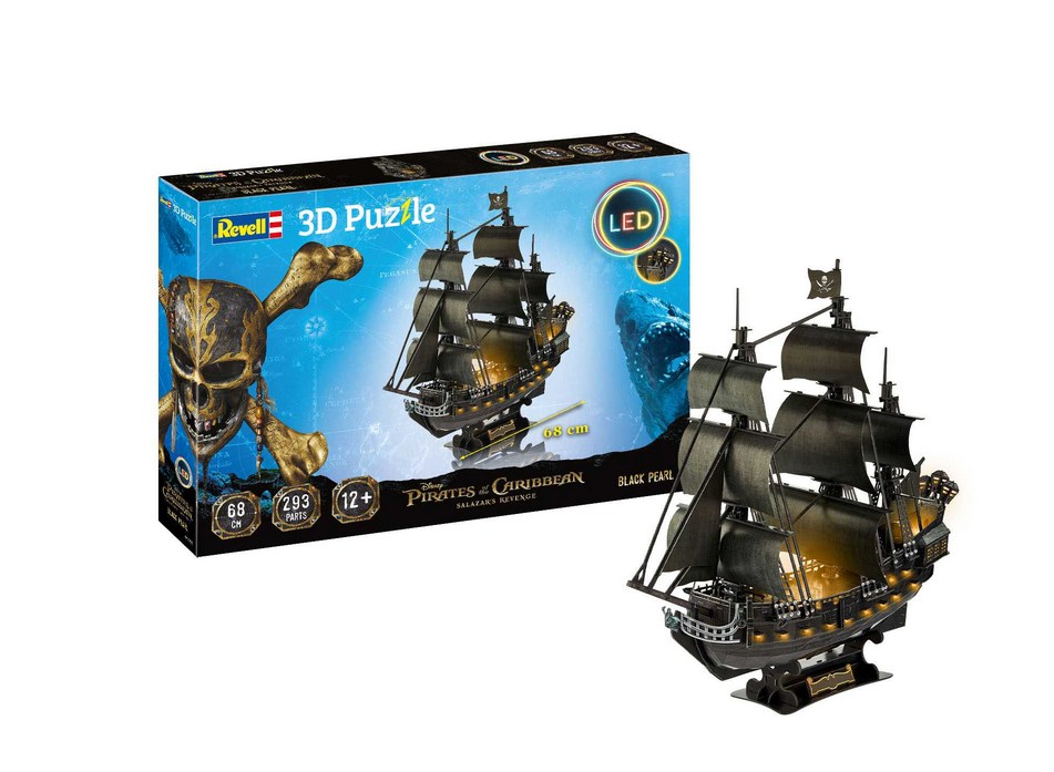 3D Puzzle Revell 00155 - Black Pearl (LED Edition)
