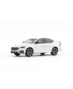 Abrex Škoda Octavia IV RS (2020) Bílá Moon Metalíza 1:43