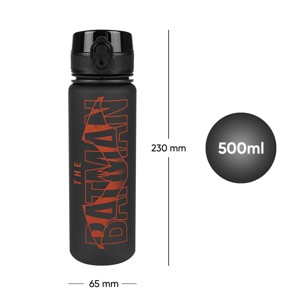 BAAGL Tritanová láhev na pití Batman Red, 500 ml.