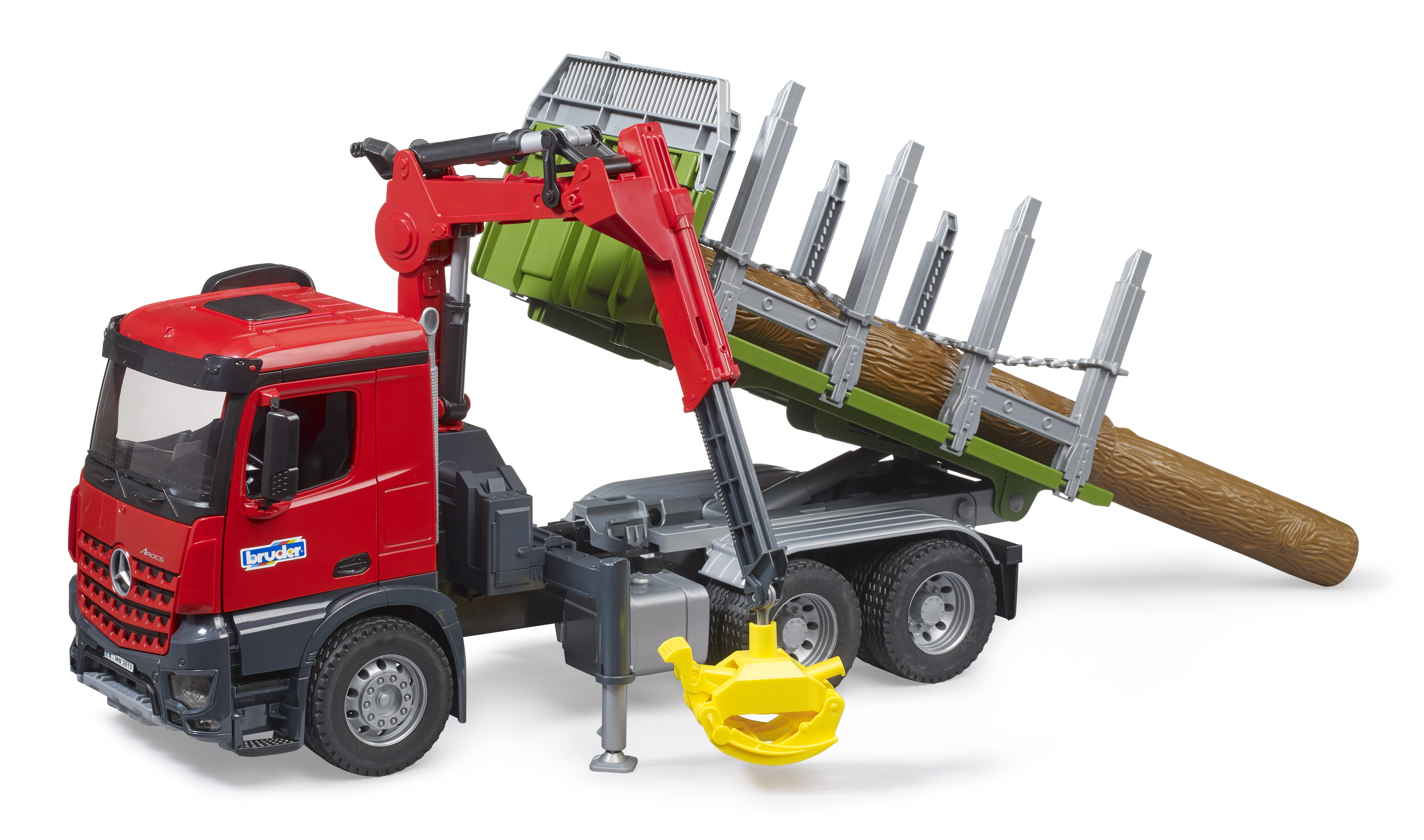 Bruder 3669 MB Arocs - přepravník na dřevo s hydraulickou rukou