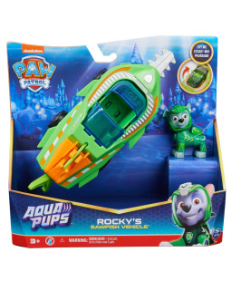 Paw Patrol Aqua vozidlo s figurkou Rocky
