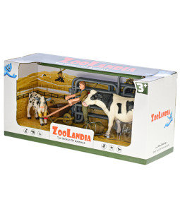 Zoolandia kráva s telátkem a doplňky, Sedlák s křovinořezem