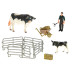Zoolandia kráva s telátkem a doplňky, Sedlák s vidlemi