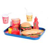 Fast food set rychlého občerstvení s podnosem 26x19cm, 26ks