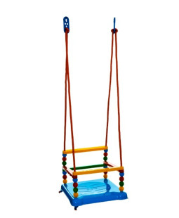 Dětská plastová houpačka nosnost 40kg, Modrá 35x34 cm