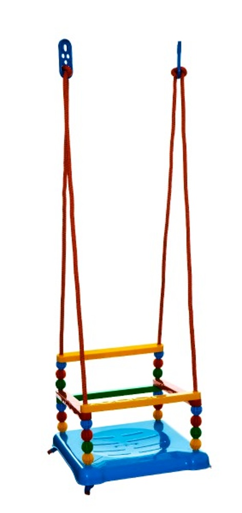 Dětská plastová houpačka nosnost 40kg, Modrá 35x34 cm