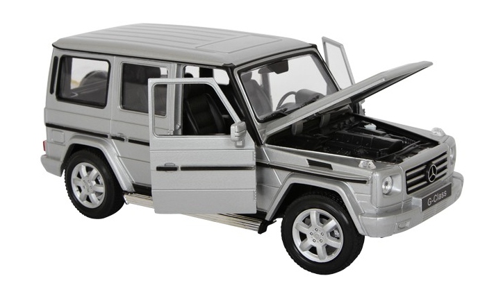 Welly Mercedes Benz G-Class stříbrný 1:24