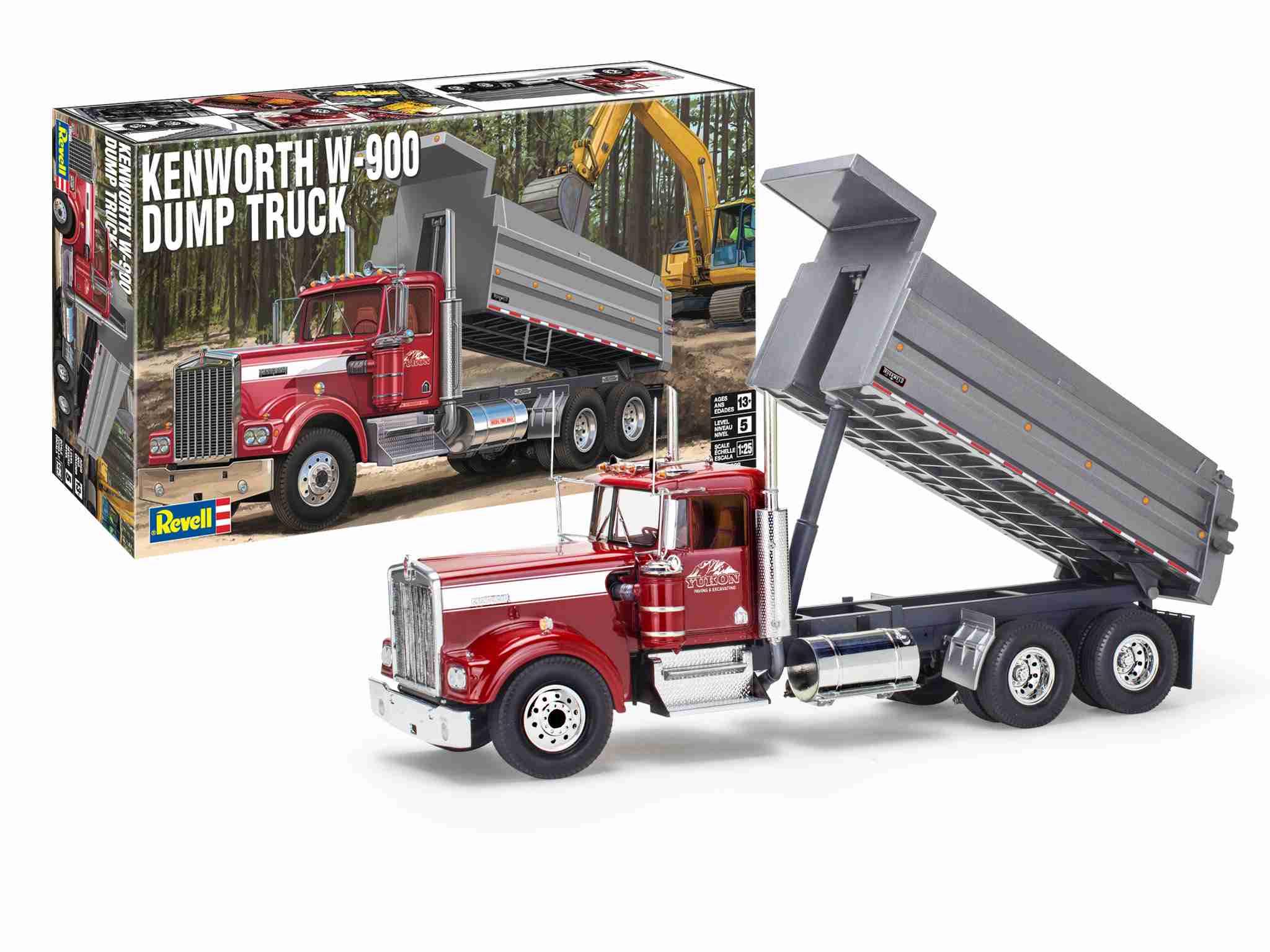 Revell Plastic ModelKit MONOGRAM truck 2628 - Kenworth W-900 Dump Truck (1:25)