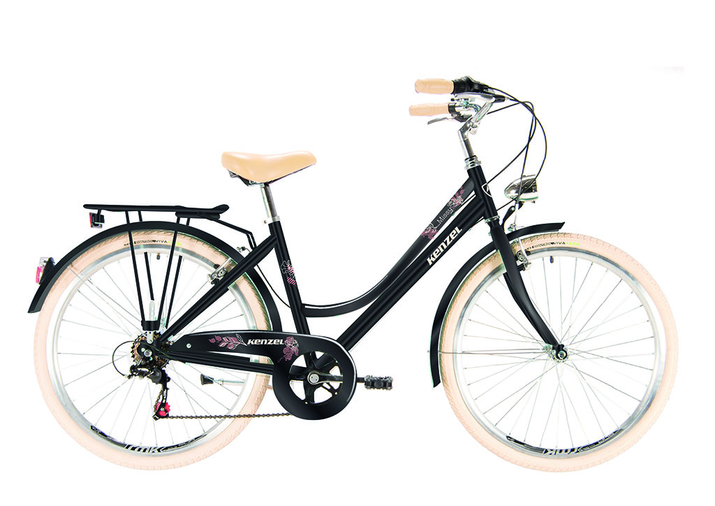 Kenzel jízdní kolo Missy Royal 6spd 26" 2026 černo-béžové